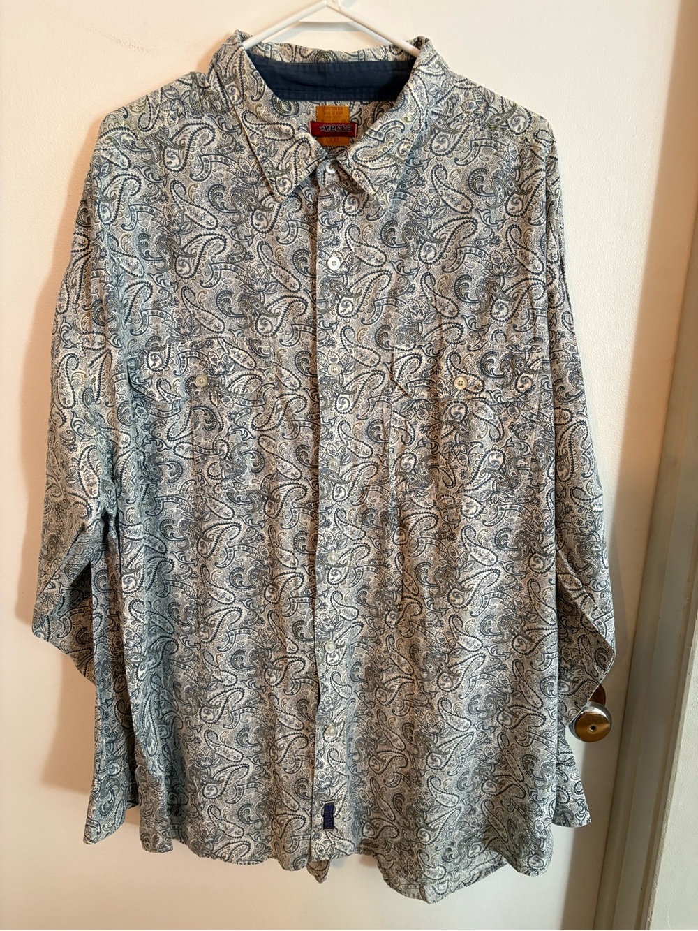 Vintage Paisley Button-Up Shirt
